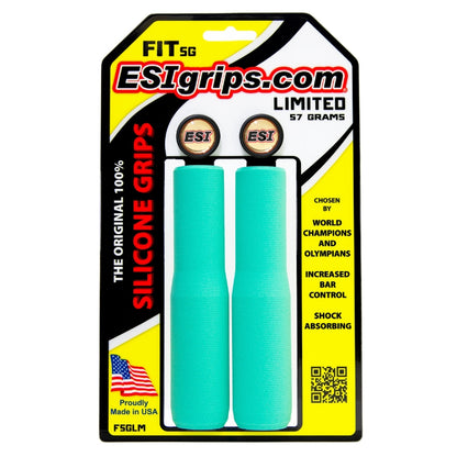 ESI Grips Silicone Bicycle Grips FIT SG limited edition seafoam on packaging