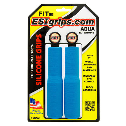 ESI Grips Silicone Bicycle Grips FIT SG aqua on packaging