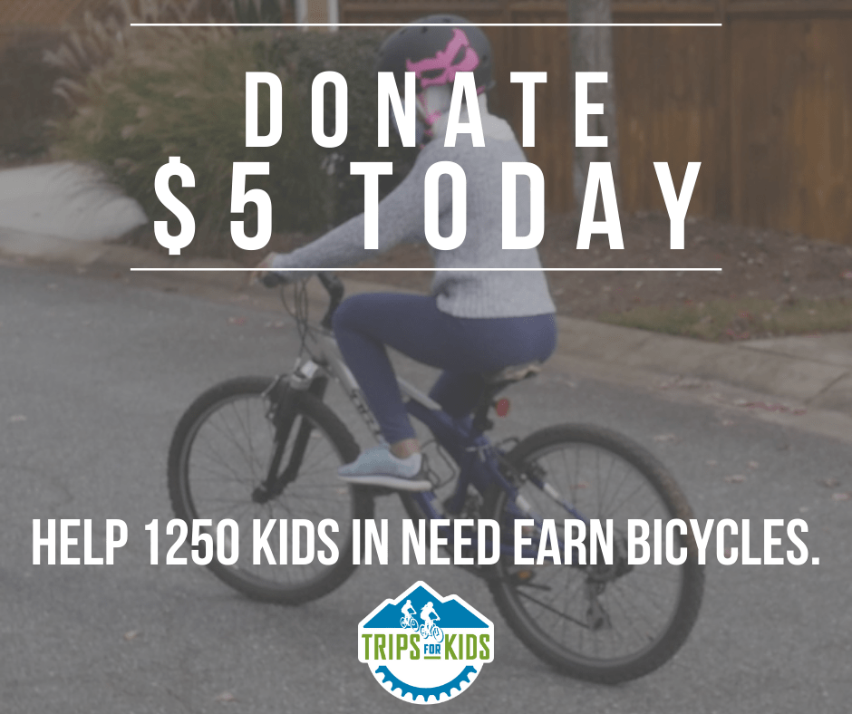 Help Our Partner Trips for Kids Get More Kids on Bikes!