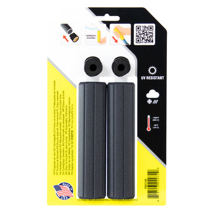 ESI Grips Silicone Bicycle Grips Ribbed Chunky Black on packaging