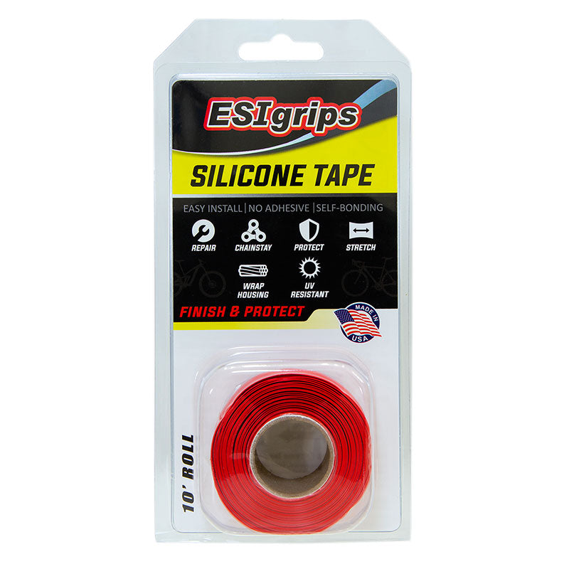 ESI Grips self-bonding red silicone tape with no adhesives