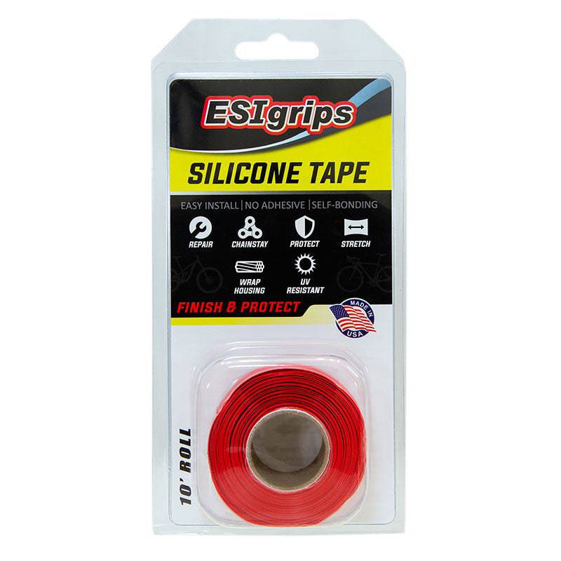 ESI Grips self-bonding red silicone tape with no adhesives